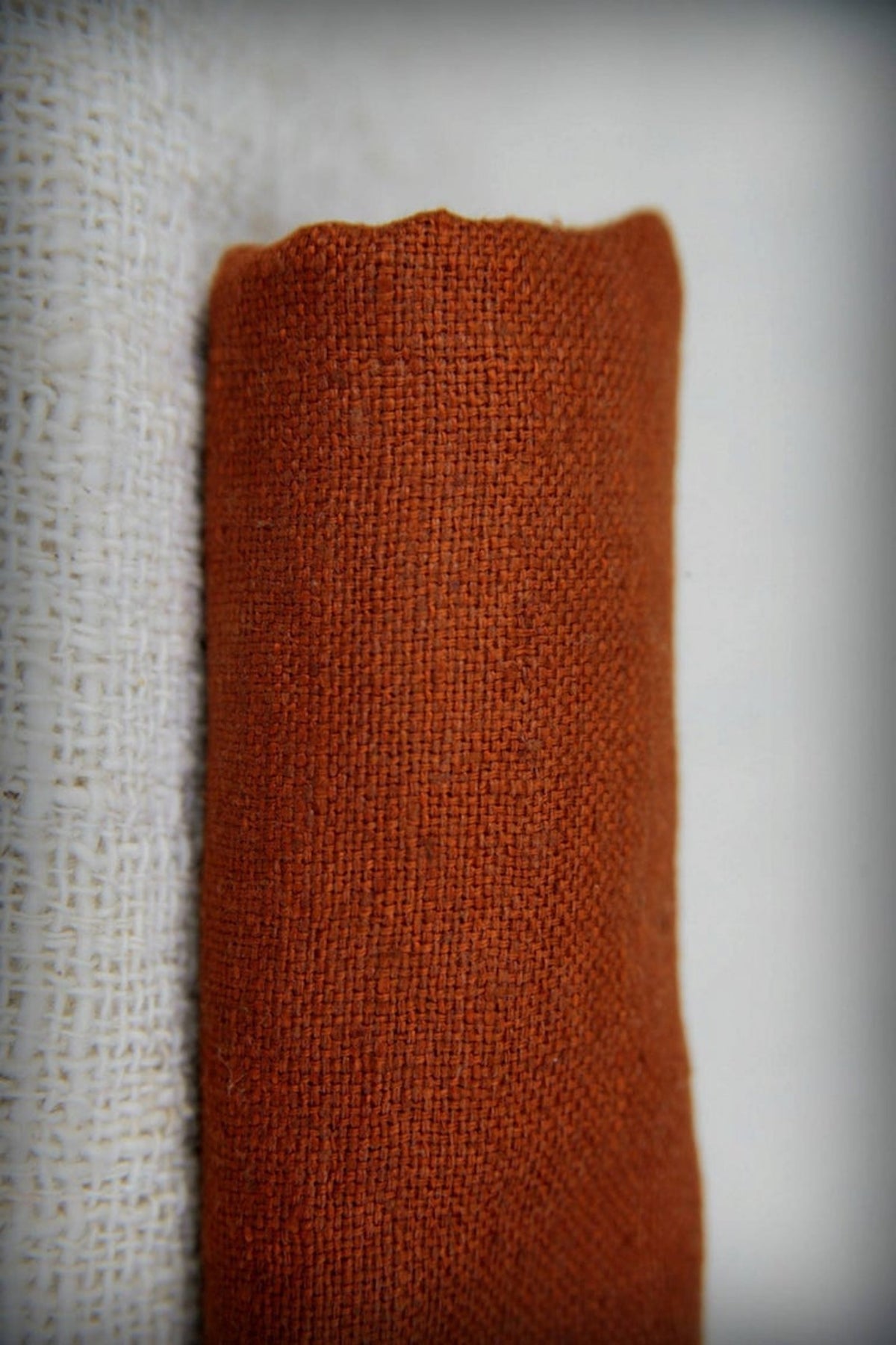 Sleeveless Long Maroon Dress ⋙ Handwoven Raw Silk