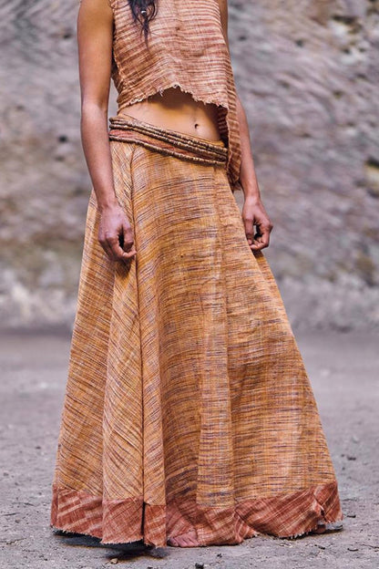 Wide Bell Skirt ~ Khadi Cotton