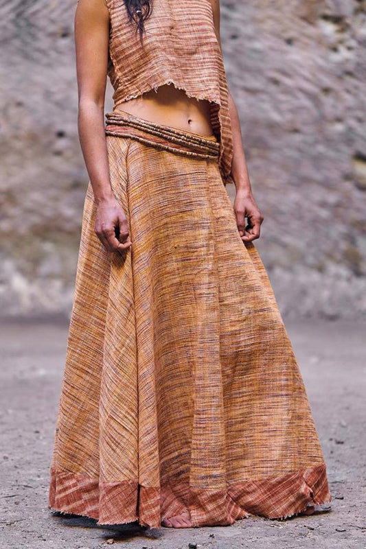 Wide Bell Skirt ~ Khadi Cotton
