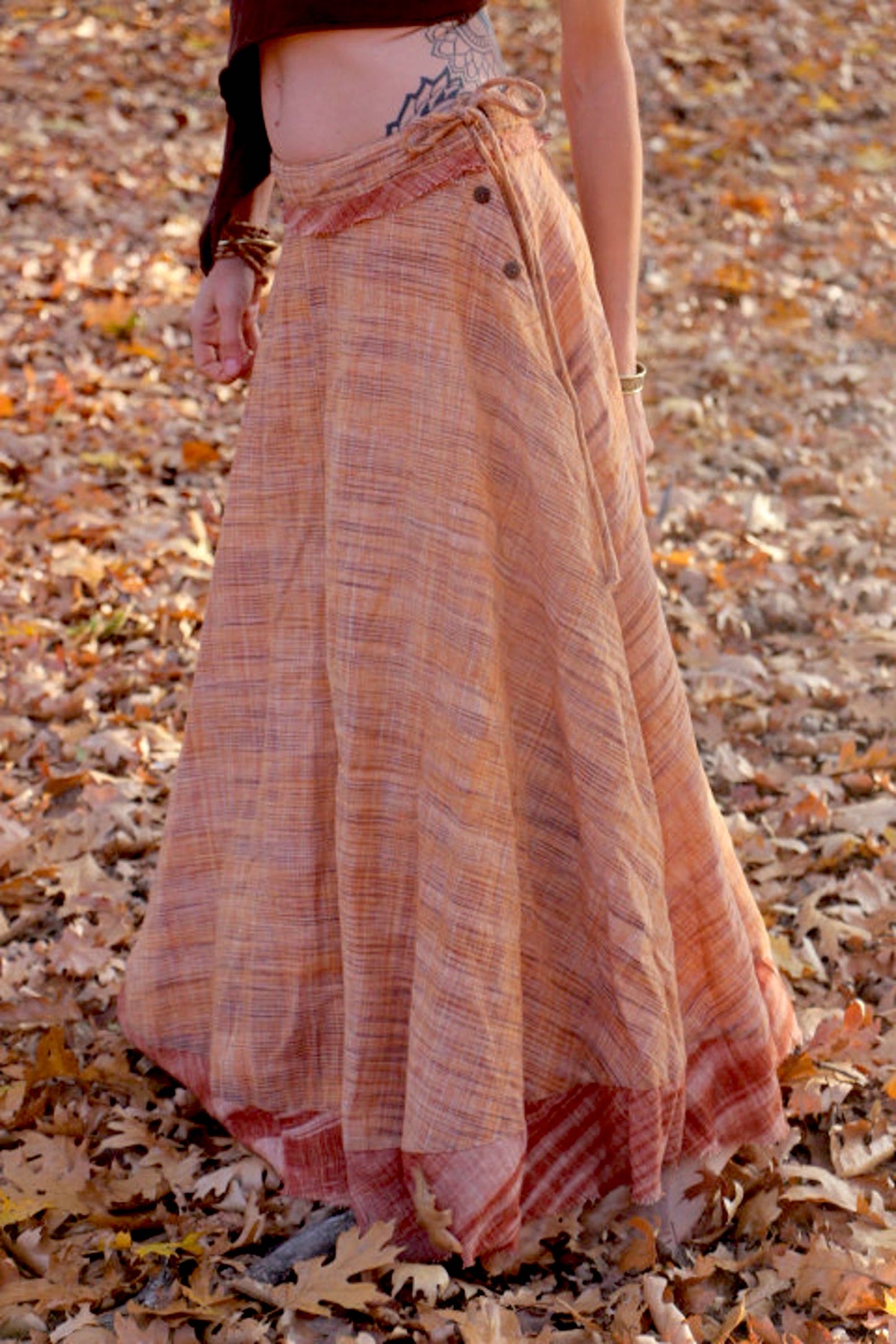 Wide Bell Skirt ~ Khadi Cotton
