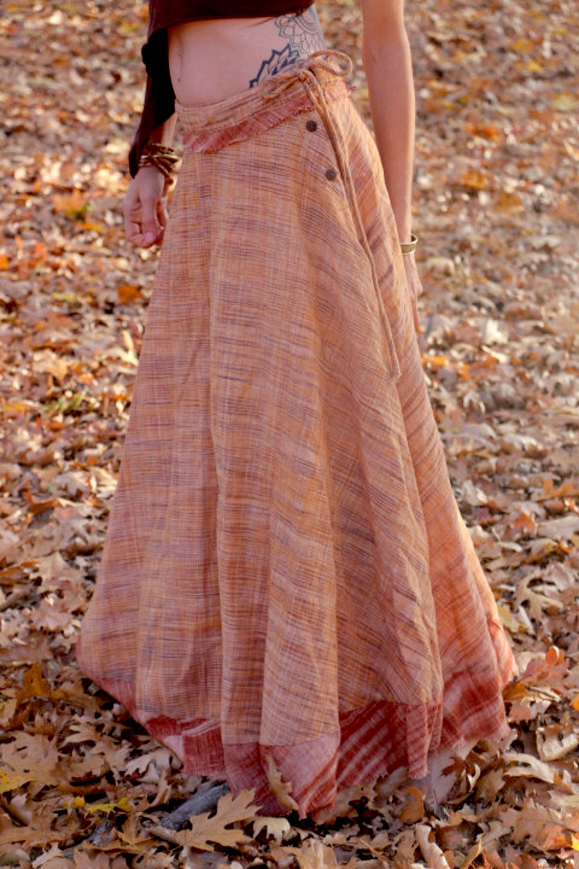 Wide Bell Skirt ~ Khadi Cotton