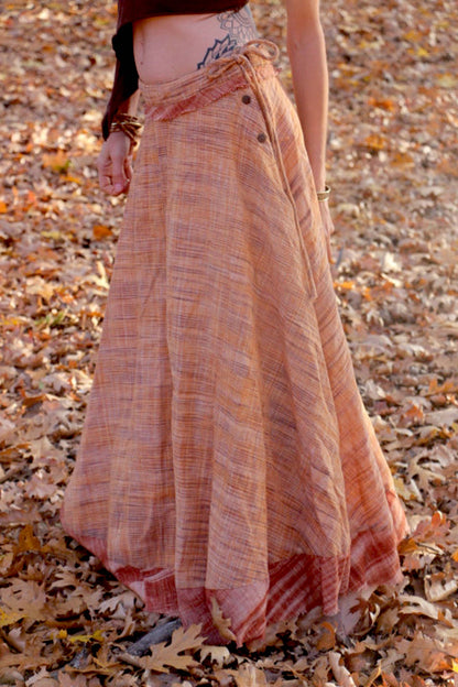 Wide Bell Skirt ~ Khadi Cotton