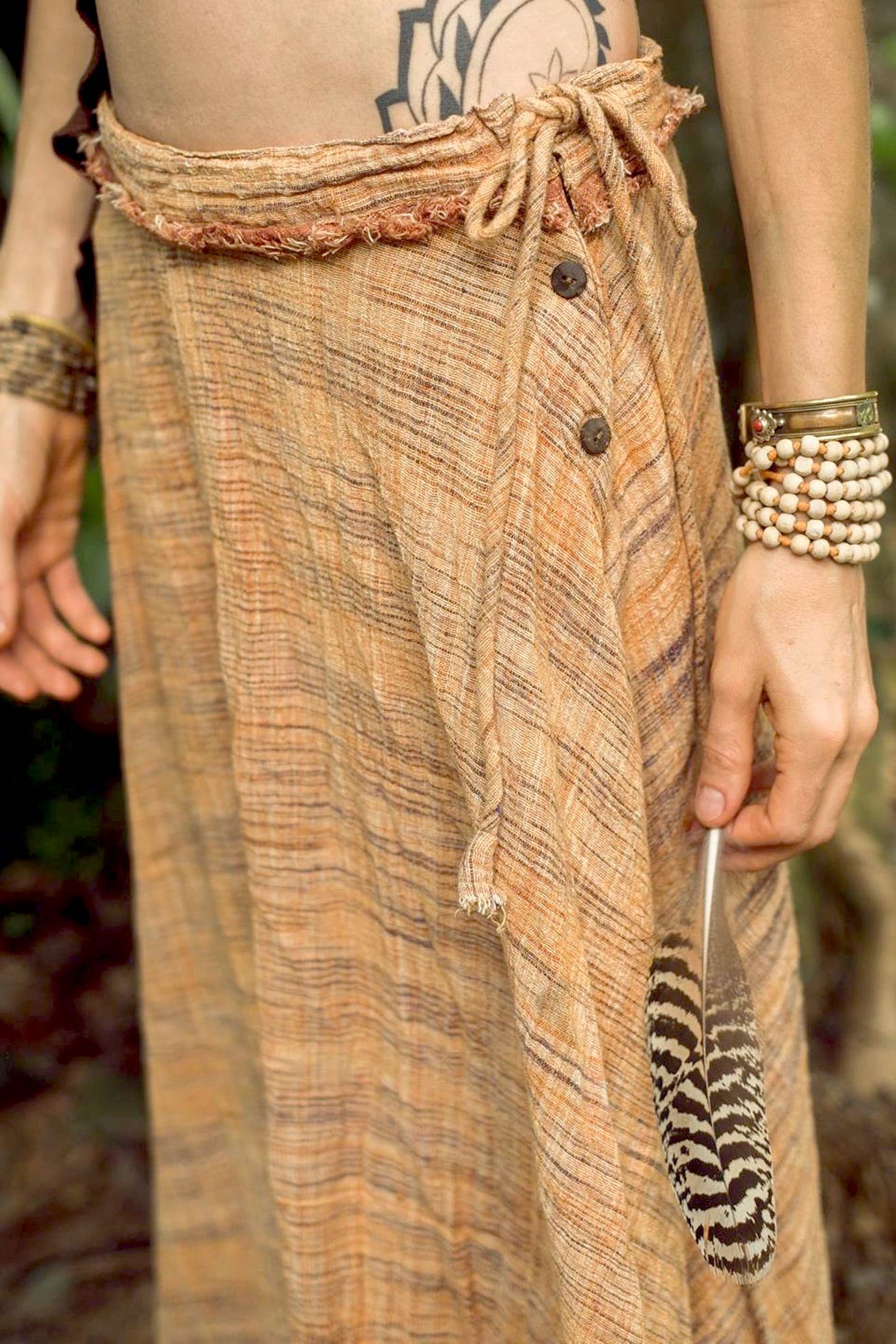 Wide Bell Skirt ~ Khadi Cotton