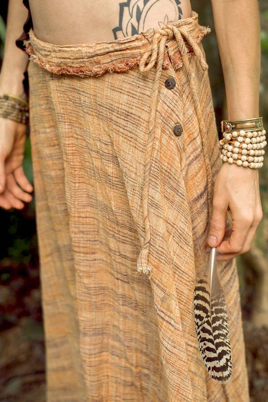 Wide Bell Skirt ~ Khadi Cotton