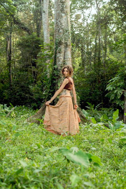 Wide Bell Skirt ~ Khadi Cotton