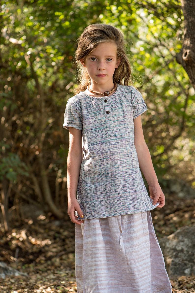 Earth Children Khadi Cotton Short Sleeves Top