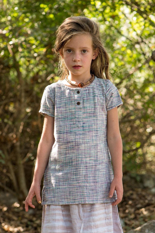 Earth Children Khadi Cotton Short Sleeves Top