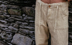 Straight Pants - Raw silk ~