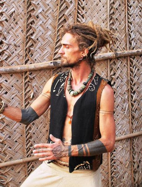 Black African Mud Cloth Vest