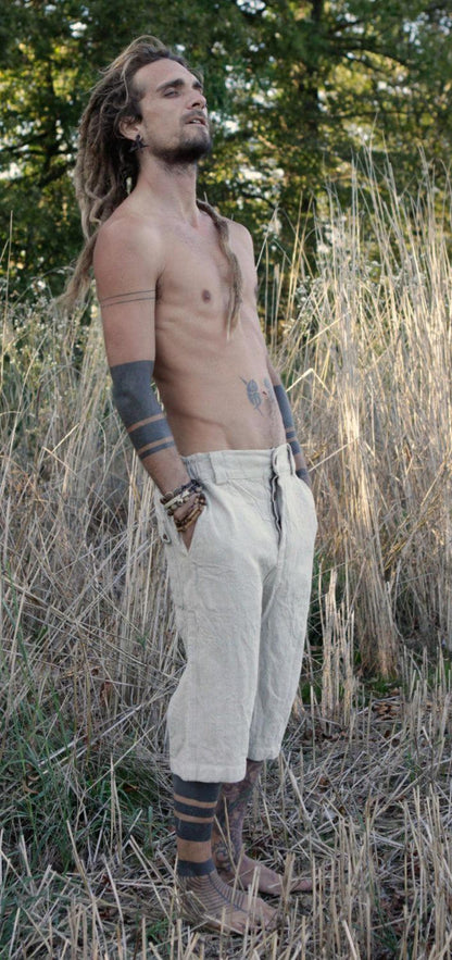 Linen short pants