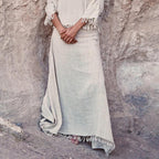 Hemp Fabric Bell Skirt ~