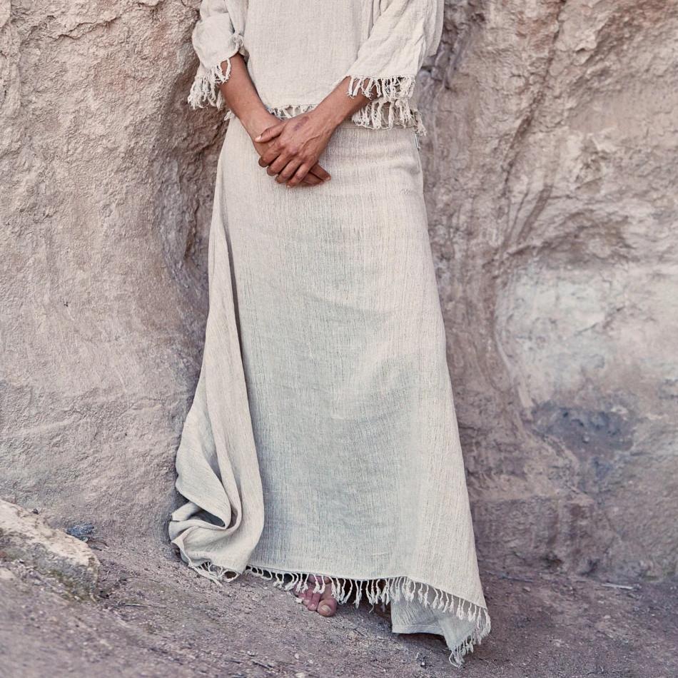Hemp Fabric Bell Skirt ~