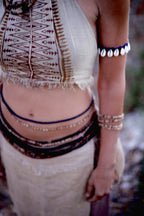 Karnataka Tribal Shell Anklet • Armband • vintage tribal